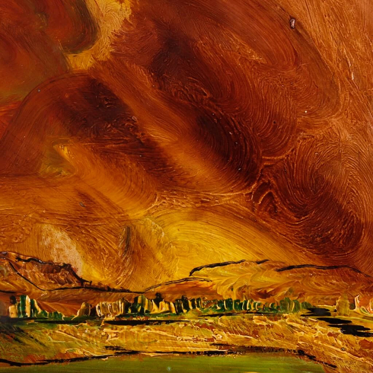 Paesaggio d'acqua, dipinto a tecnica mista su cartoncino 8