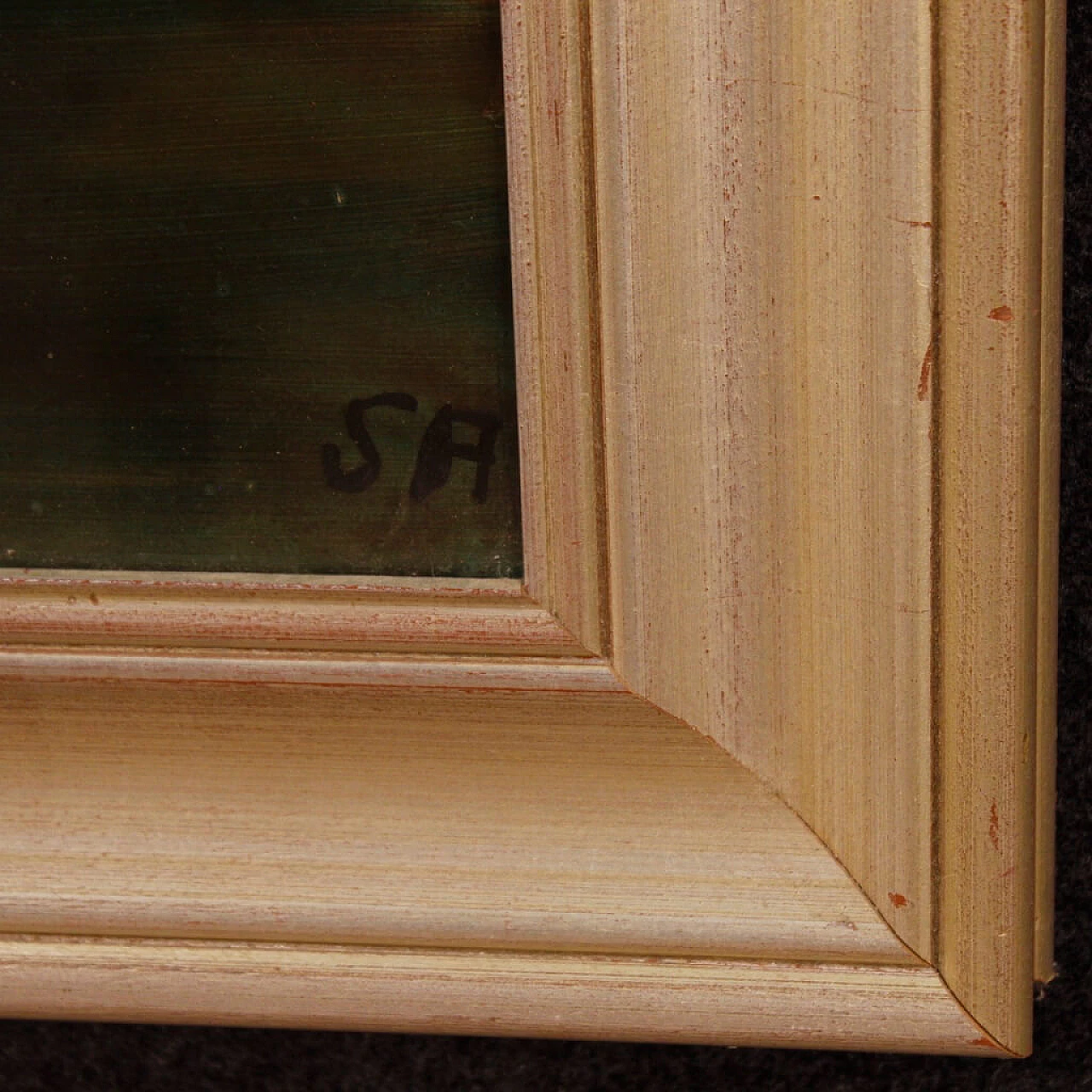 Paesaggio d'acqua, dipinto a tecnica mista su cartoncino 9