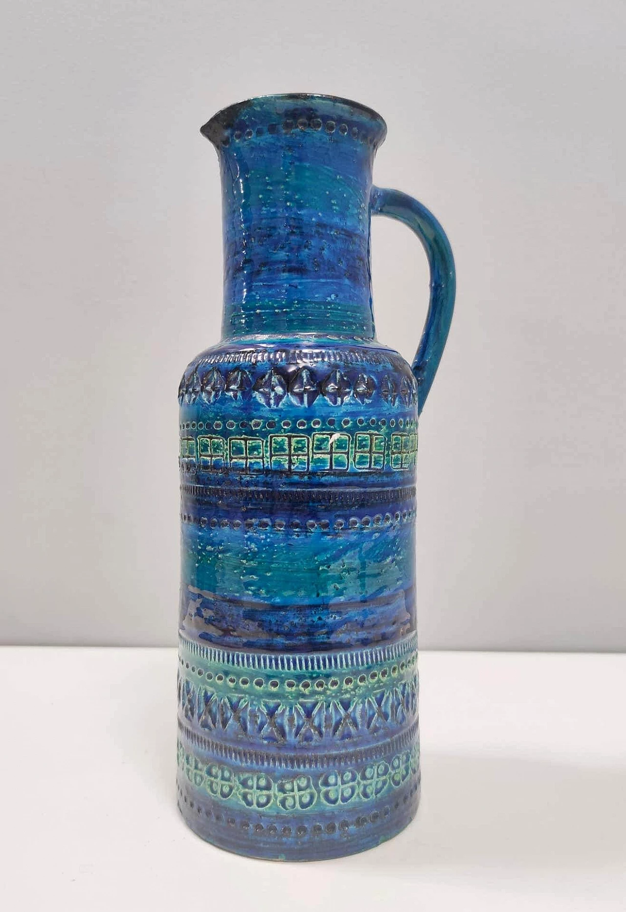 Blu Rimini ceramic vase by A. Londi and F. Montelupo for Bitossi, 1970s 9