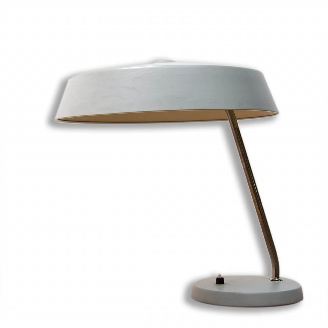 Aluminum and metal table lamp, 1960s 1