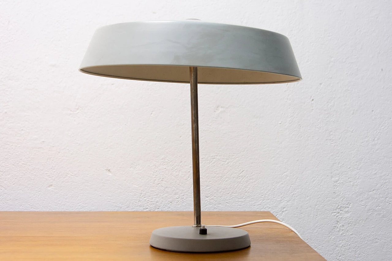 Aluminum and metal table lamp, 1960s 7