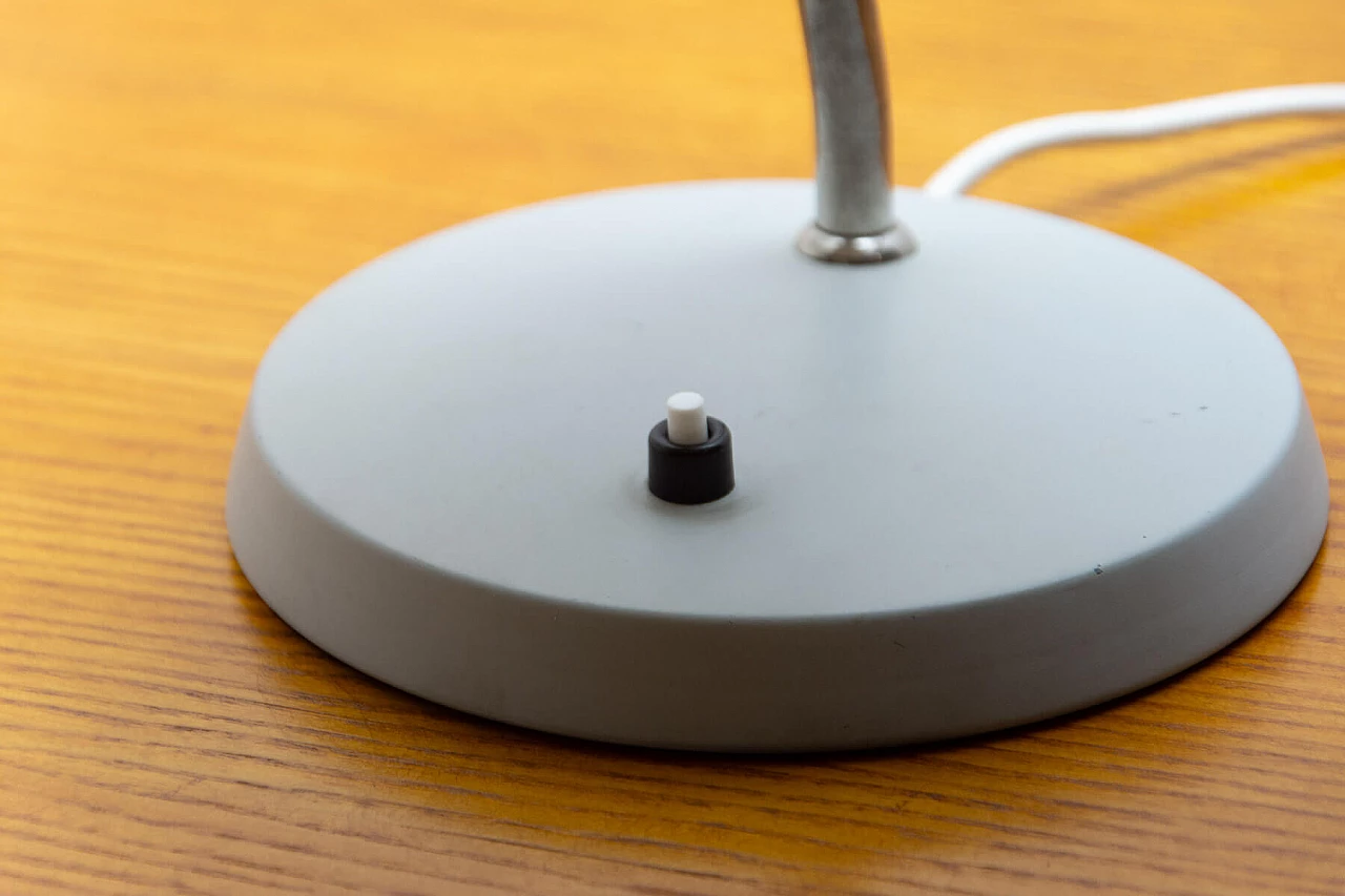 Aluminum and metal table lamp, 1960s 11