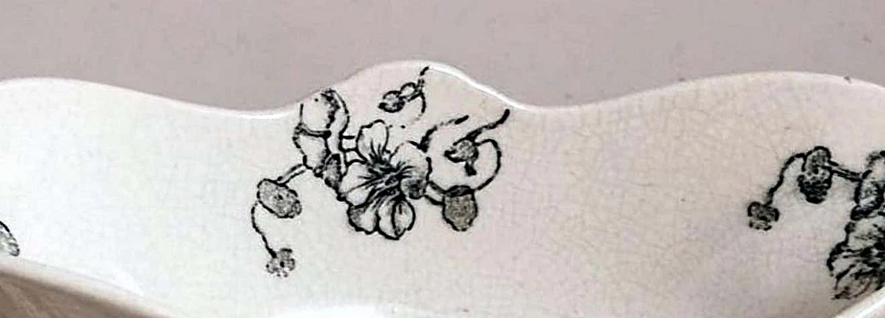 Capucine majolica gravy boat by Bertrand Leon Bordeaux, 1950s 14