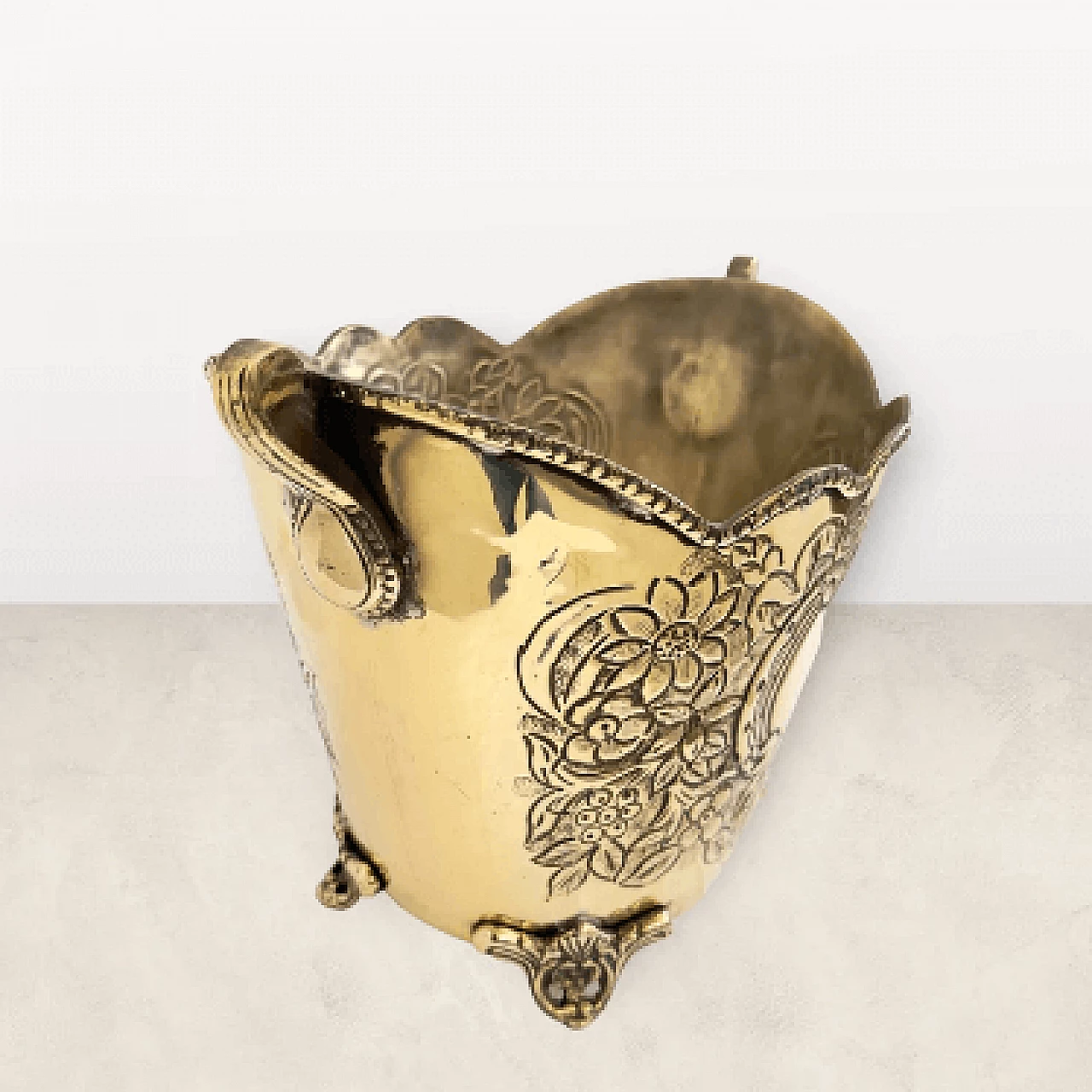 Glacette in ottone lucido, anni '60 2