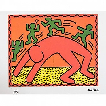 Keith Haring, Untitled, silkscreen print, 1980s
