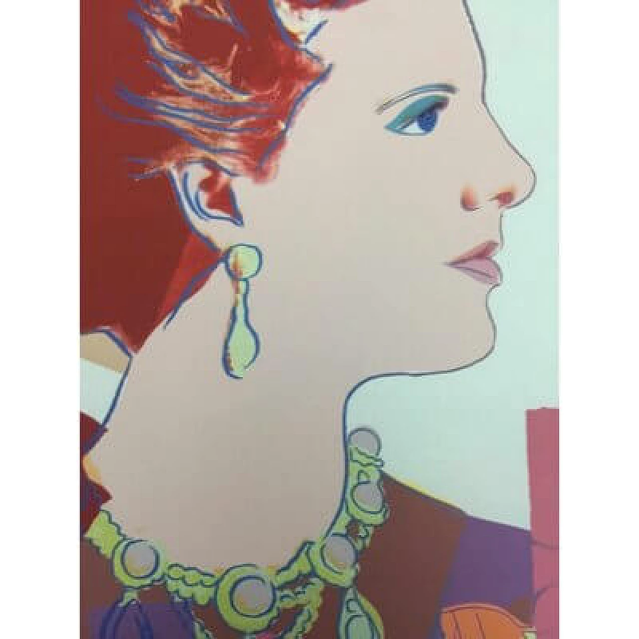 Andy Warhol, Queen Margrethe II of Denmark, silkscreen print, 1990s 1