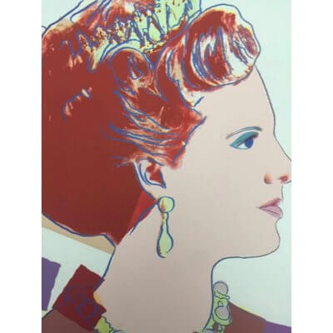 Andy Warhol, Queen Margrethe II of Denmark, silkscreen print, 1990s 3