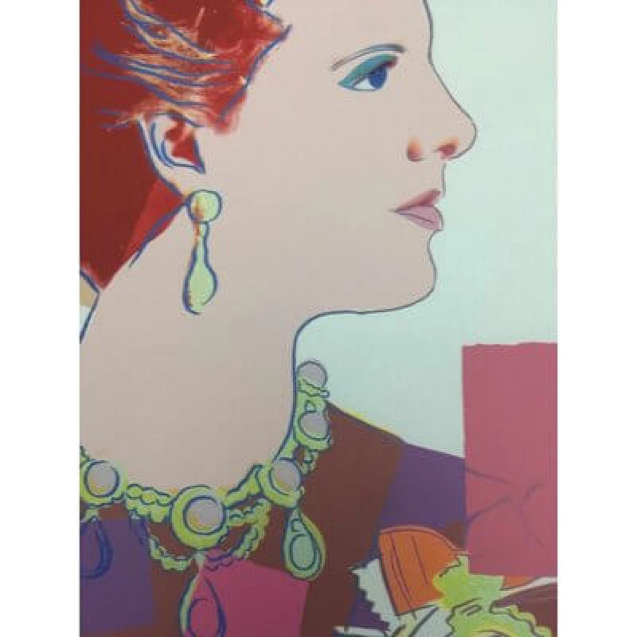 Andy Warhol, Queen Margrethe II of Denmark, silkscreen print, 1990s 5