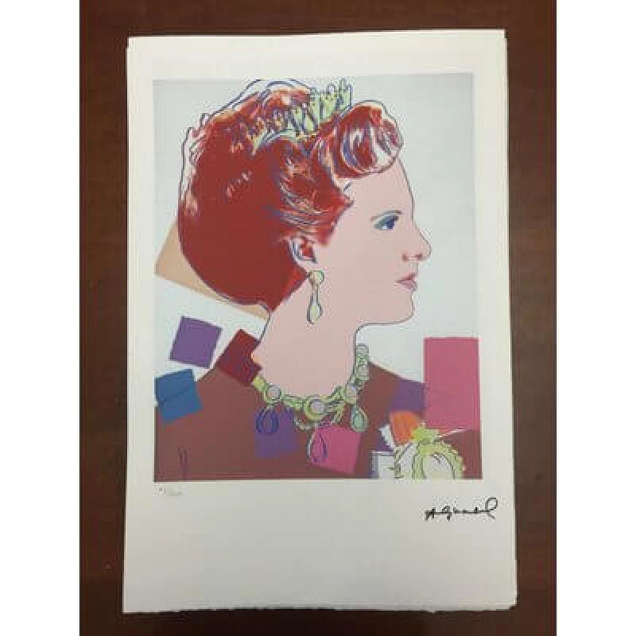 Andy Warhol, Queen Margrethe II of Denmark, silkscreen print, 1990s 10