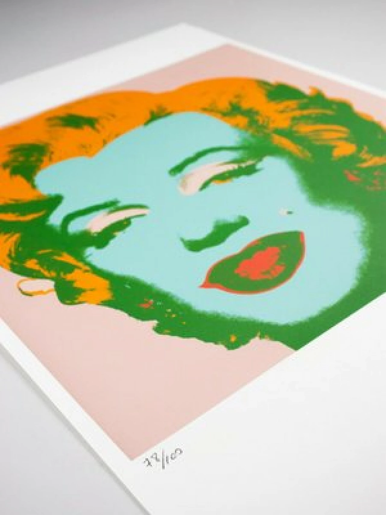 Andy Warhol, Ritratto di Marilyn Monroe, litografia, anni '80 3