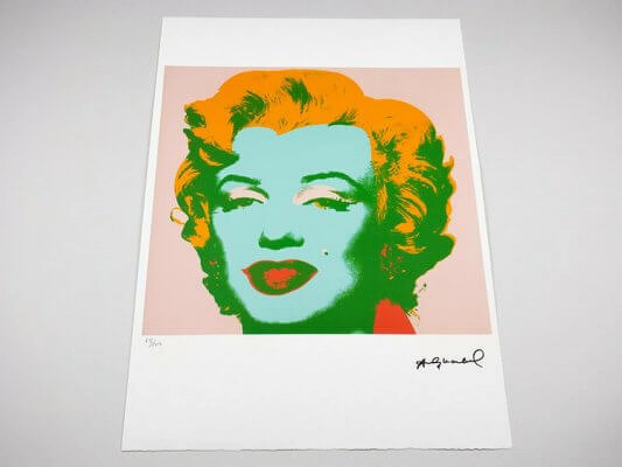 Andy Warhol, Ritratto di Marilyn Monroe, litografia, anni '80 4