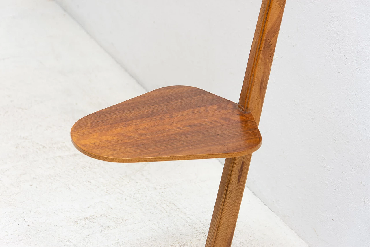 Lampada da terra in rovere e vimini di Krasna Jizba, anni '50 8