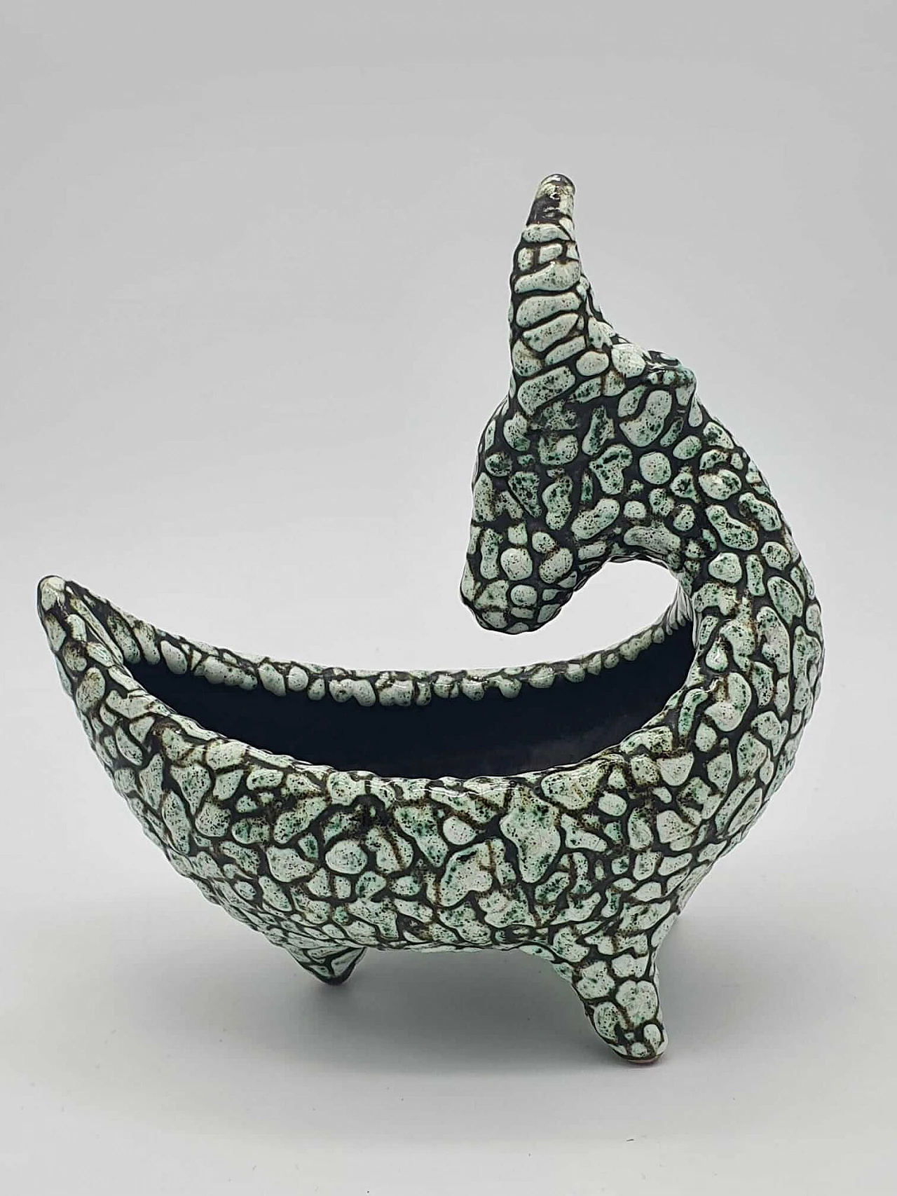 Zoomorphic ceramic bowl by Gorka Geza, 1920s 2
