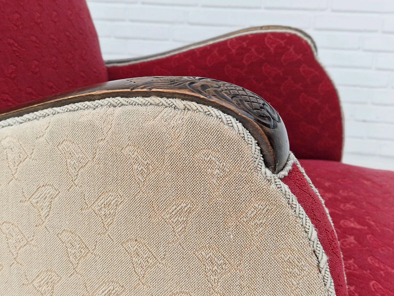 Coppia di poltrone scandinave Art Déco, anni '50 6