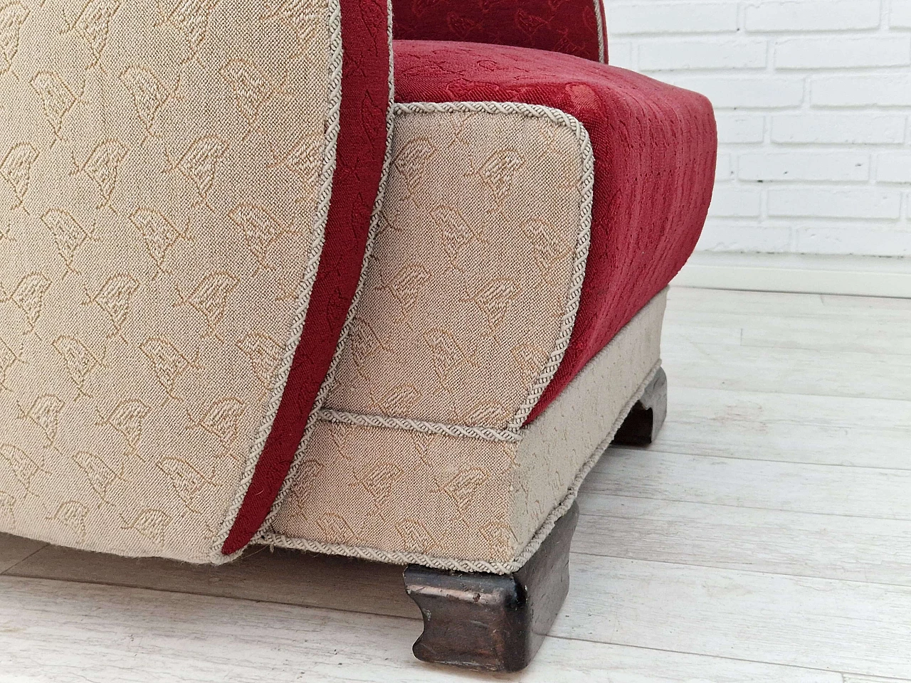 Coppia di poltrone scandinave Art Déco, anni '50 7