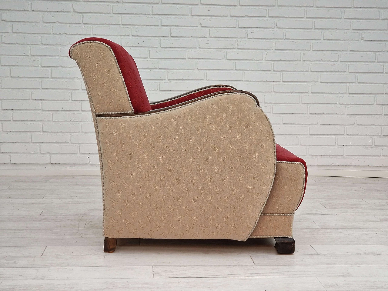 Pair of Scandinavian Art Deco armchairs, 1950s 13