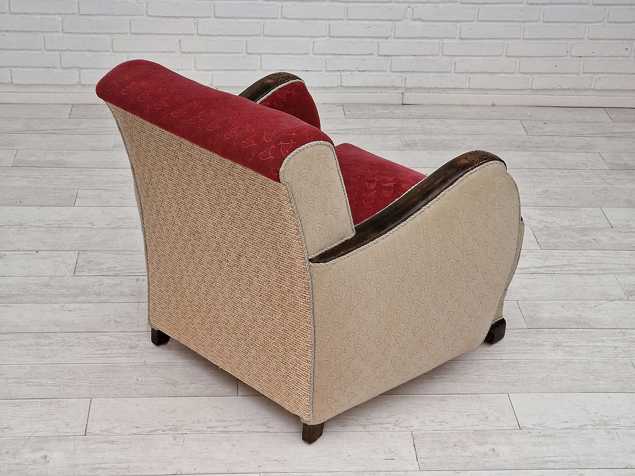 Pair of Scandinavian Art Deco armchairs, 1950s 14
