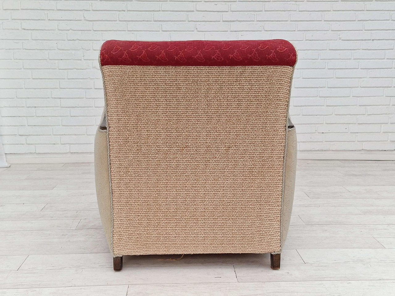 Coppia di poltrone scandinave Art Déco, anni '50 16