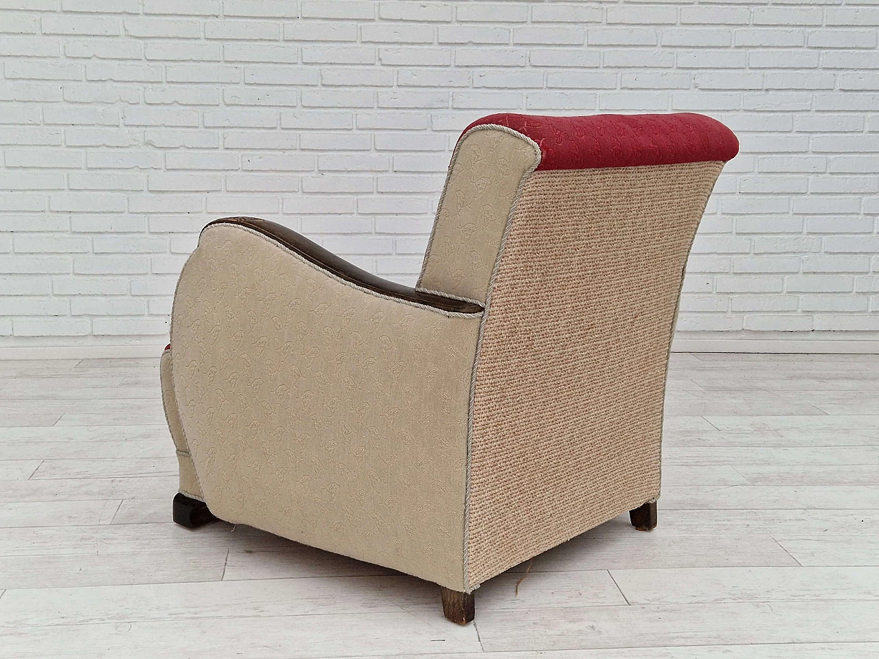 Pair of Scandinavian Art Deco armchairs, 1950s 18