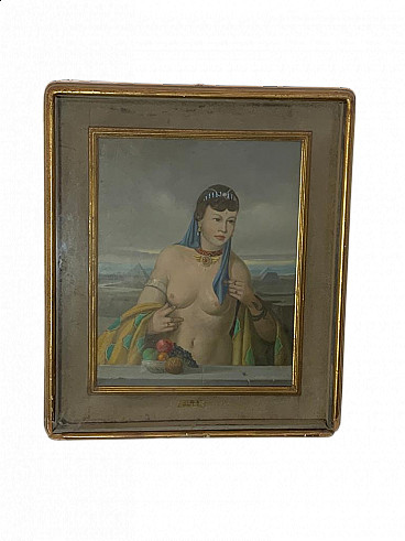 Adriano Gajoni, Cleopatra, oil on canvas, 1950s