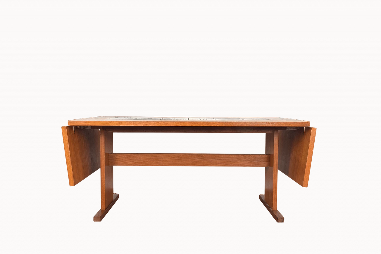 Teak and tile dining table by Gangso Mobler, 1960s 13