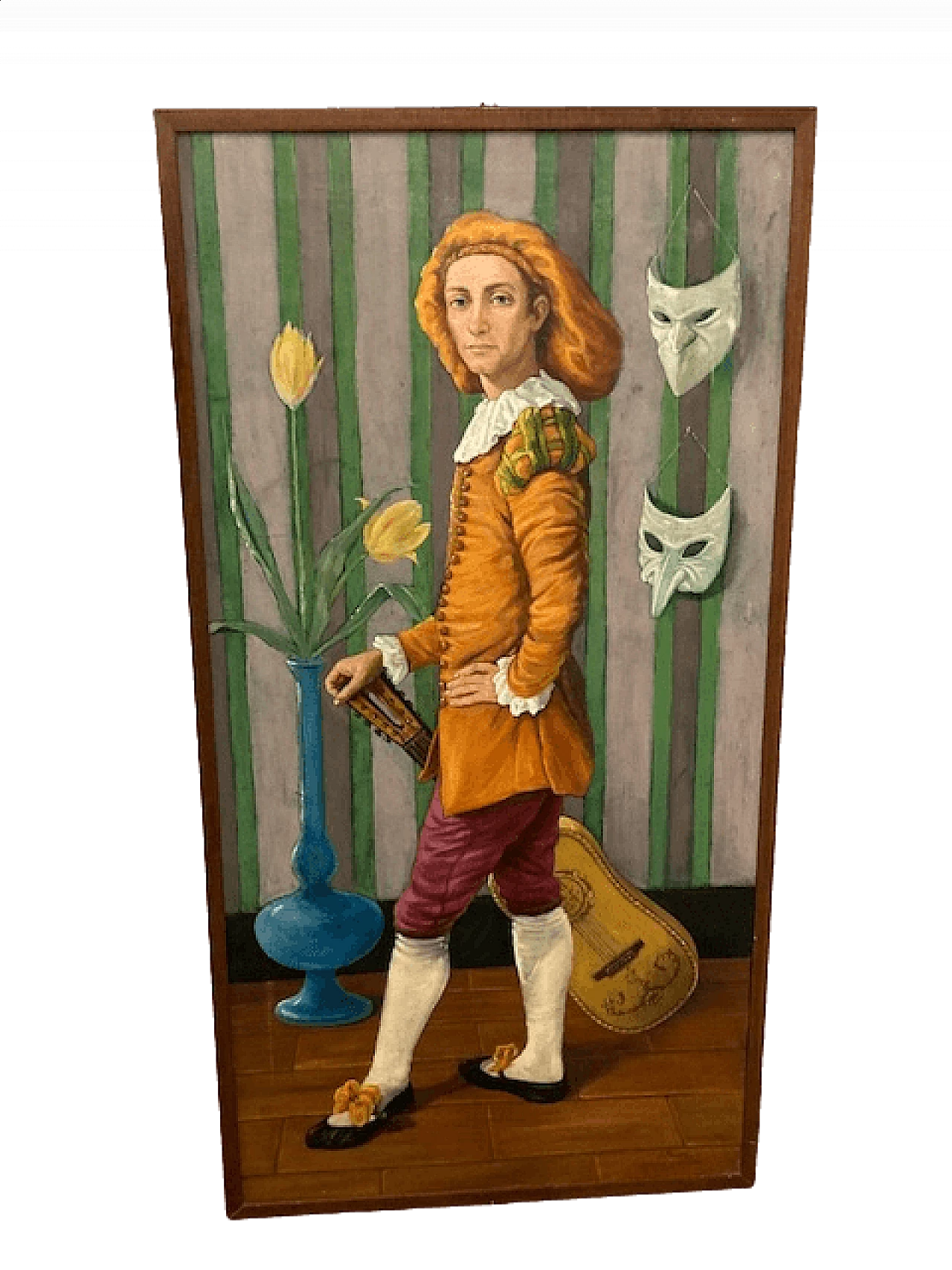 L. Palermo, Homage to Watteau, oil painting on canvas, 1981 11