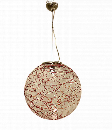 Murano glass spherical chandelier, 1980s
