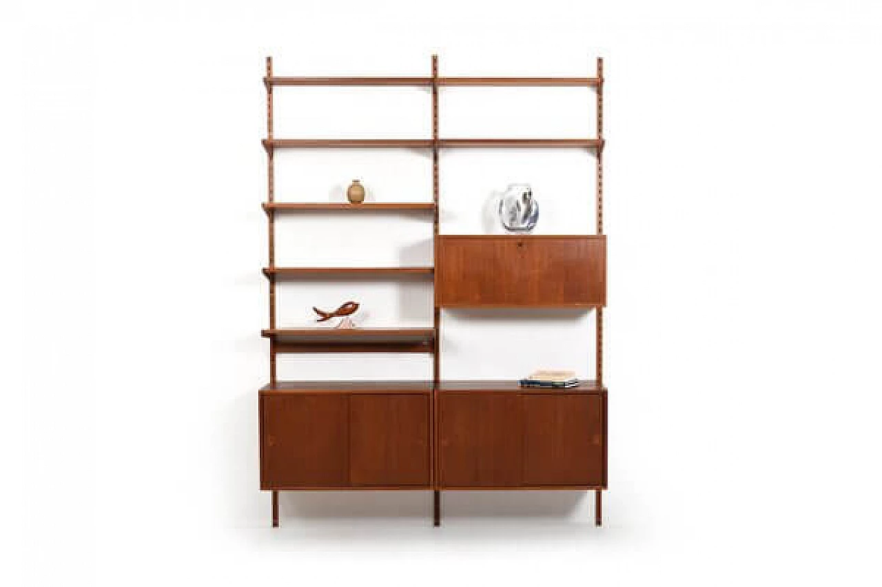 Teak bookcase by Kai Kristiansen for Feldballes Møbelfabrik, 1960s 2