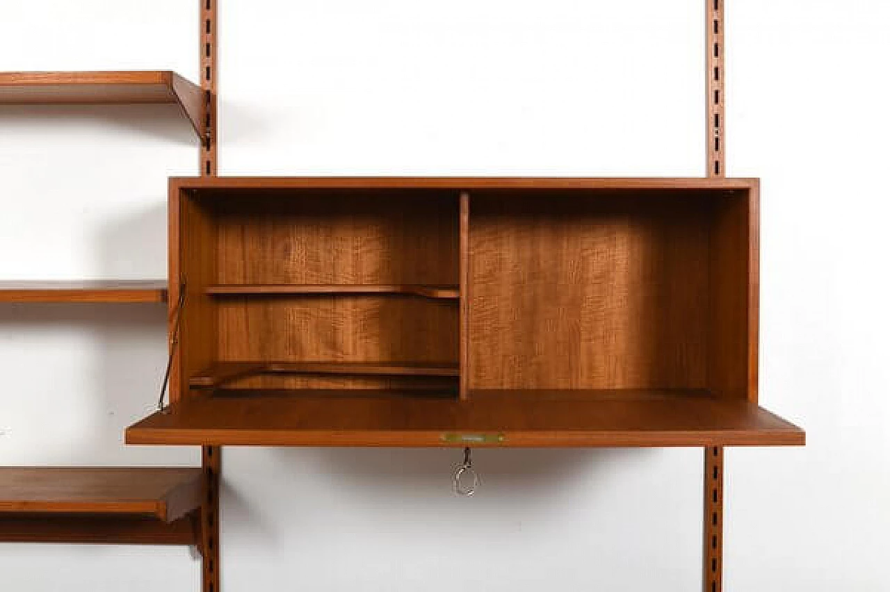 Teak bookcase by Kai Kristiansen for Feldballes Møbelfabrik, 1960s 5