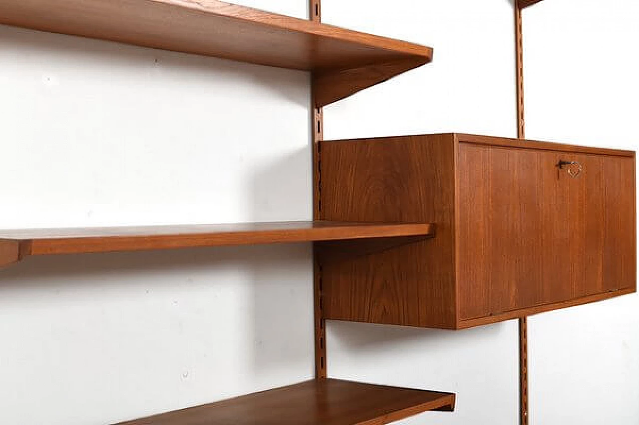 Teak bookcase by Kai Kristiansen for Feldballes Møbelfabrik, 1960s 6