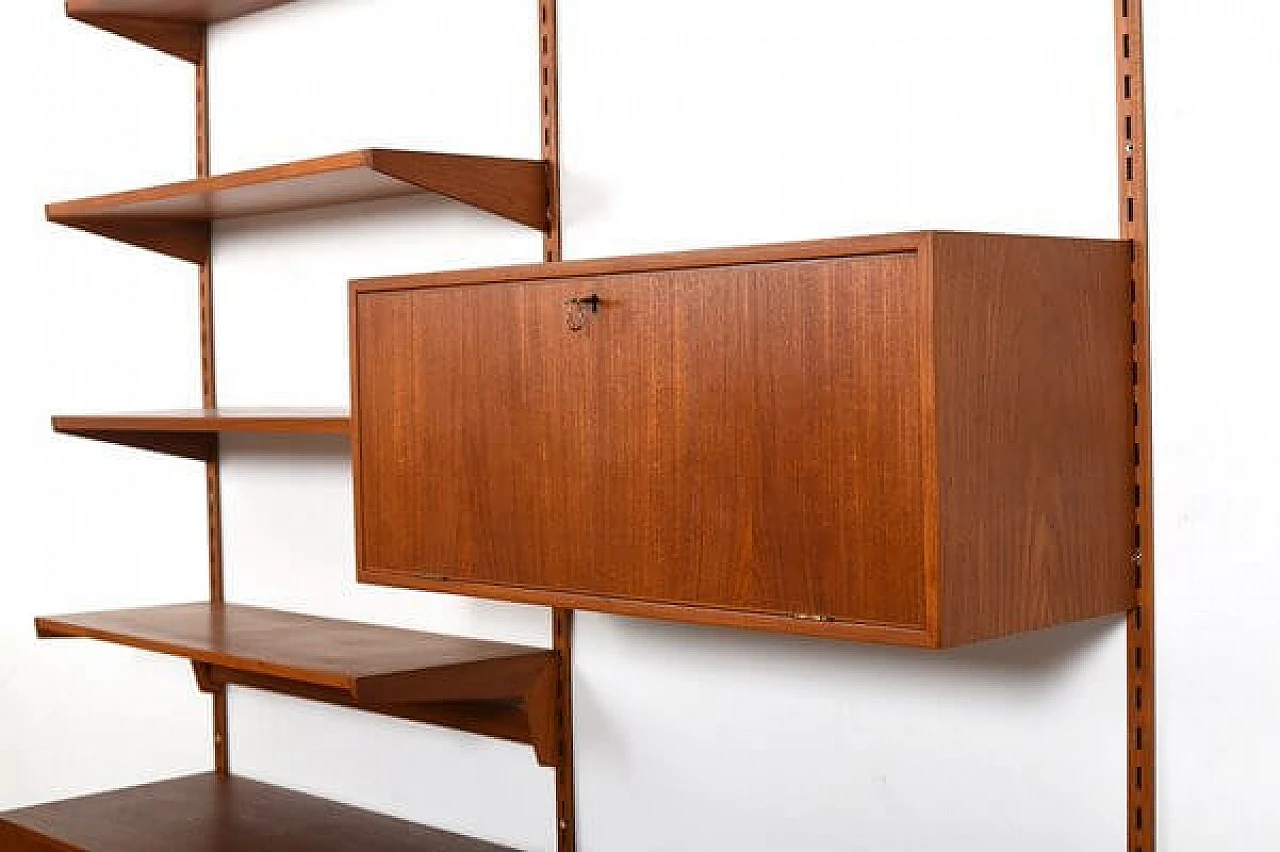 Teak bookcase by Kai Kristiansen for Feldballes Møbelfabrik, 1960s 8