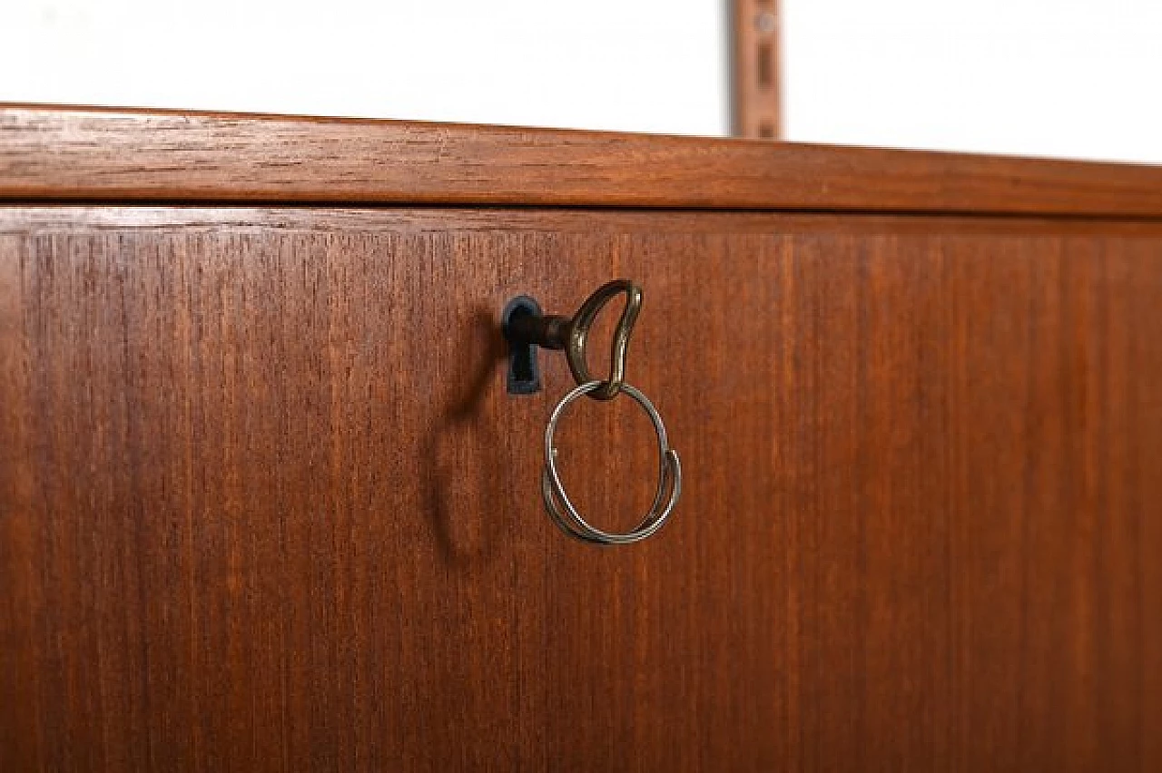 Teak bookcase by Kai Kristiansen for Feldballes Møbelfabrik, 1960s 10