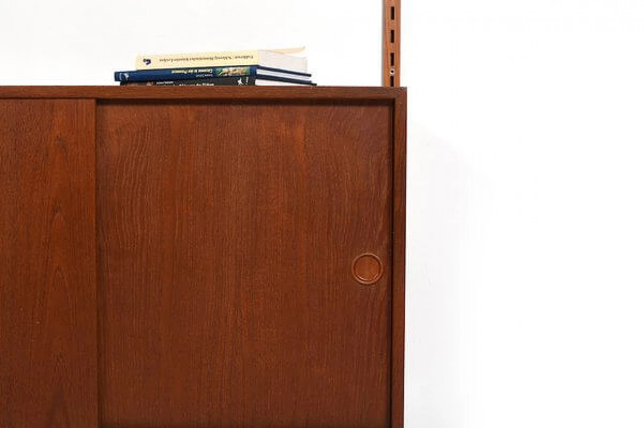 Teak bookcase by Kai Kristiansen for Feldballes Møbelfabrik, 1960s 11