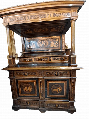 Rosewood sideboard inlaid in the style of Giuseppe Maggiolini, 19th century