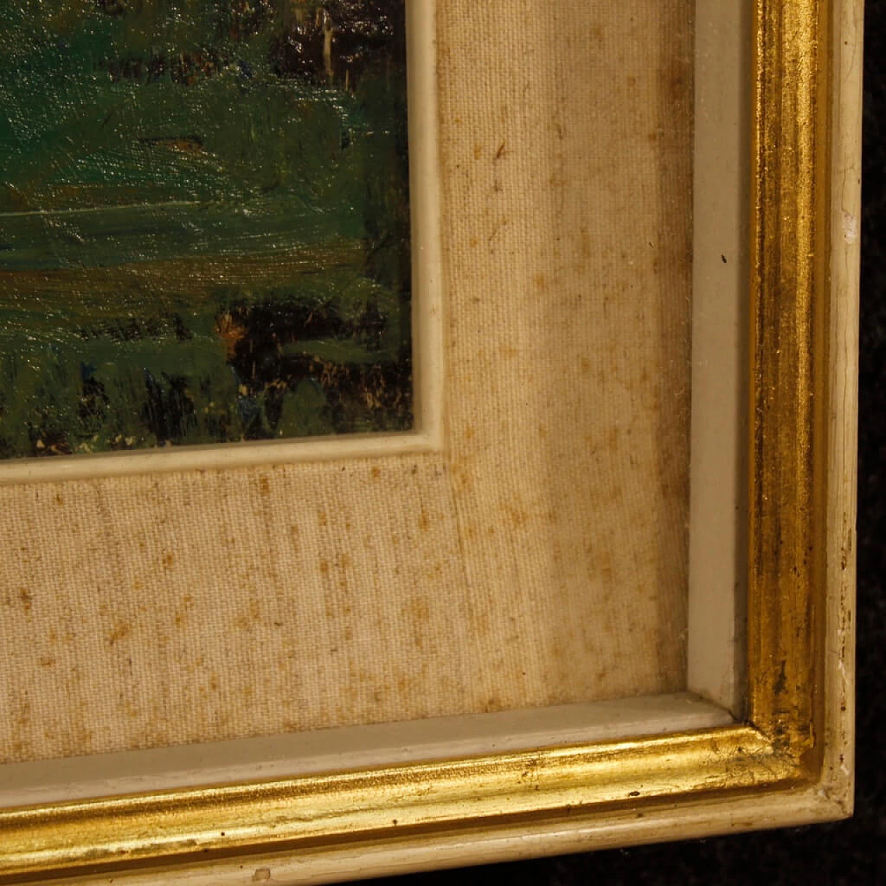 Natura morta con oggetti e pomodori, dipinto a olio su tela 9