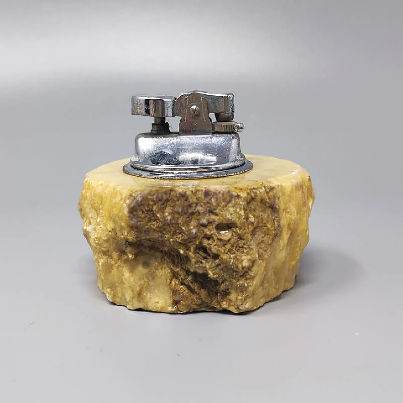 Alabaster ashtray and table lighter by Romano Bianchi, 1960s 3
