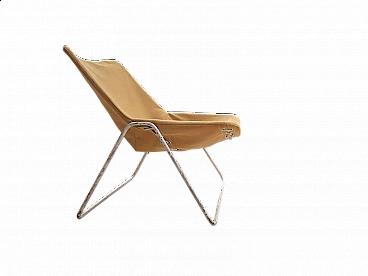 Metal and canvas G1 armchair by Pierre Guariche for Airborne, 1950s