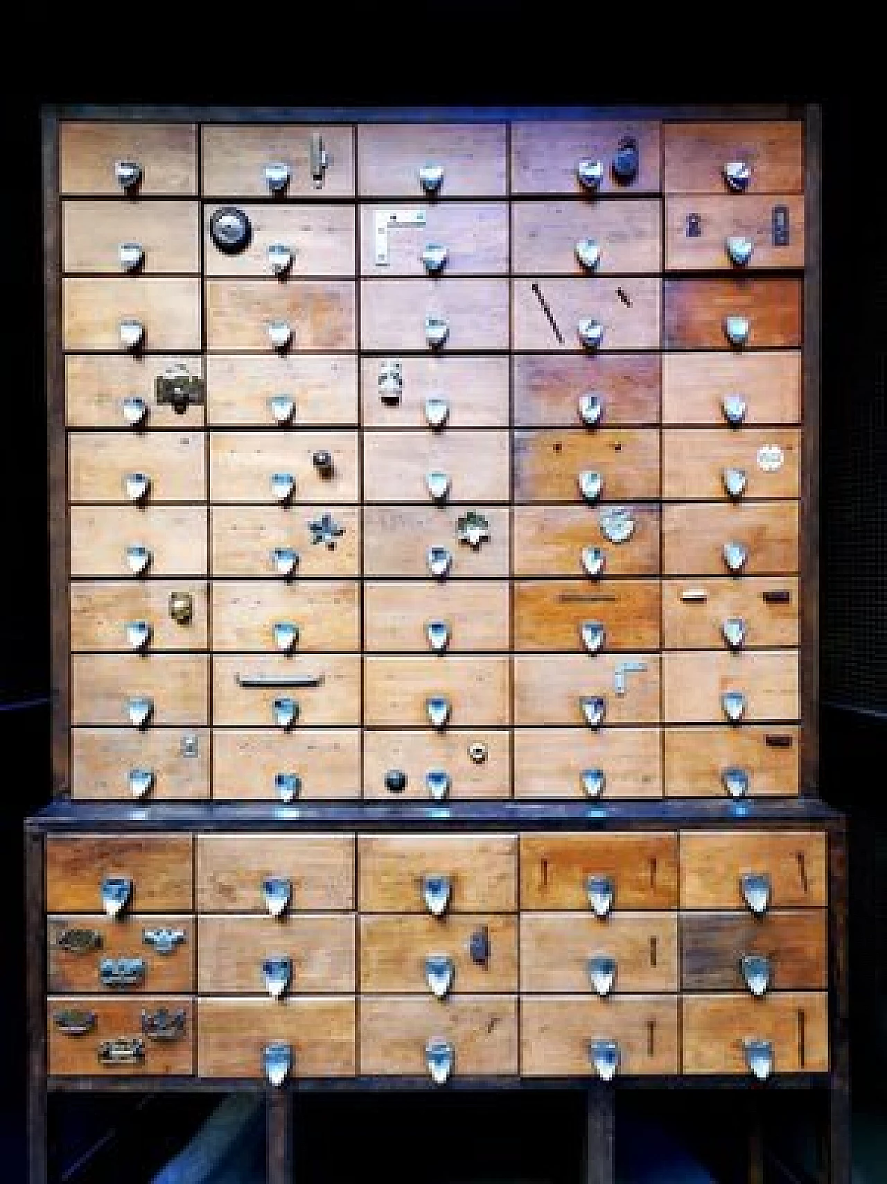 Hardware shop chest of drawers, 1950s 1