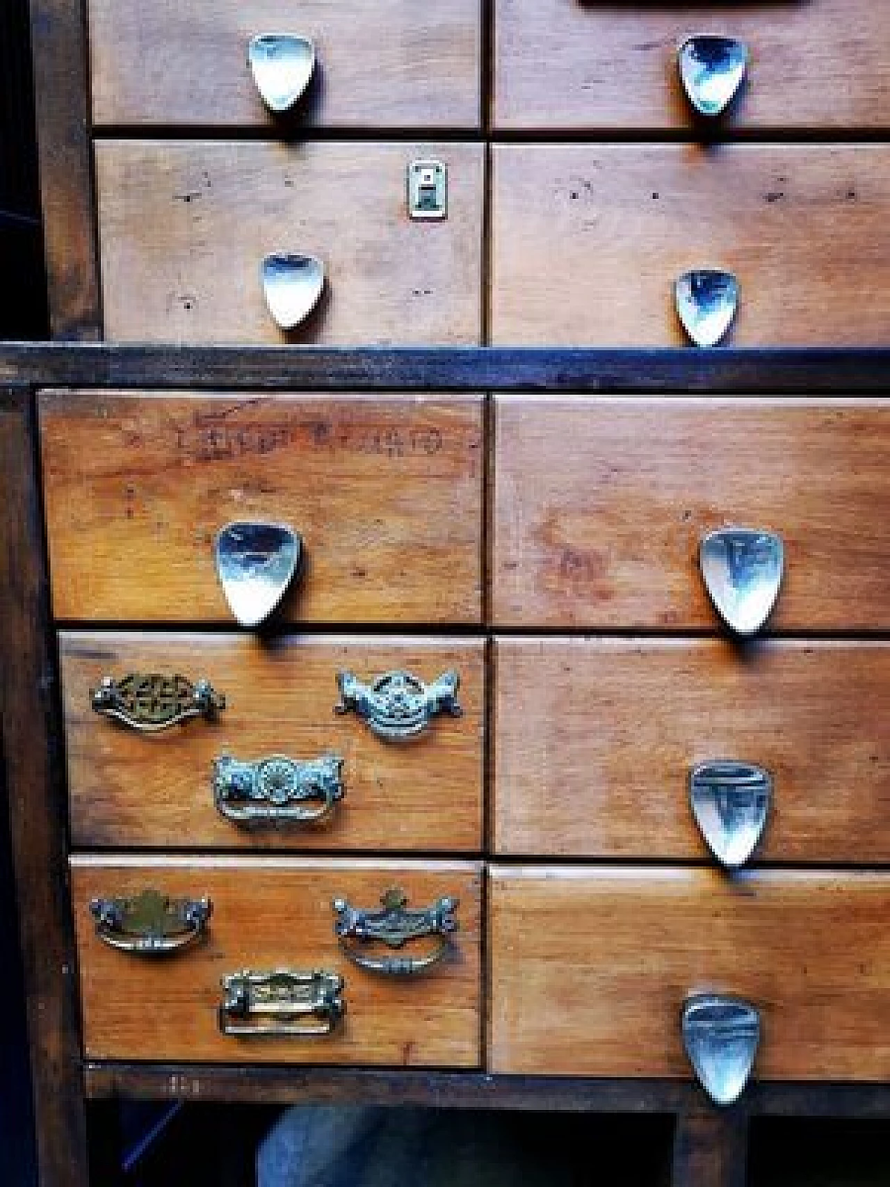 Hardware shop chest of drawers, 1950s 5