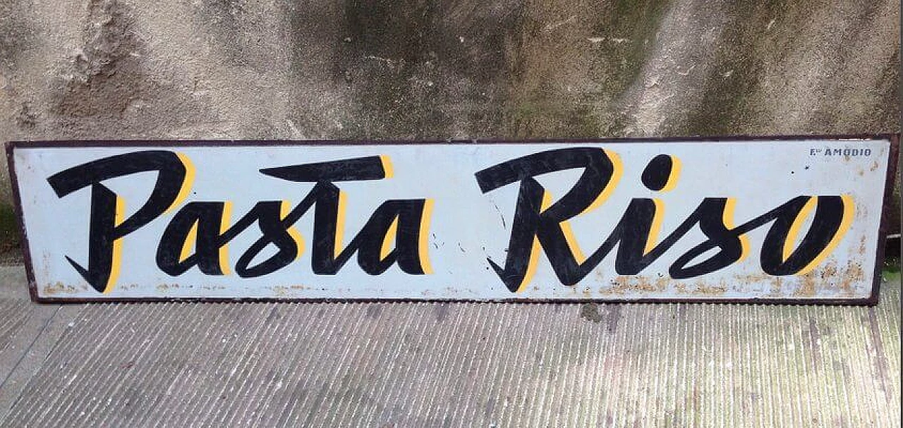 Insegna per panetteria Pasta Riso, anni '50 1