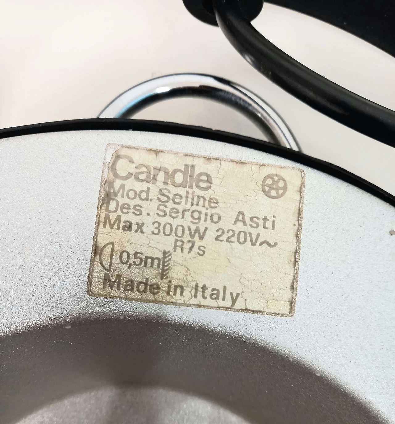 Lampada da soffitto Seline di Sergio Asti per Candle, anni '90 3