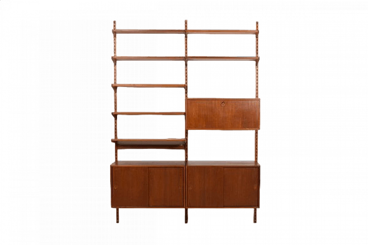 Teak bookcase by Kai Kristiansen for Feldballes Møbelfabrik, 1960s 14