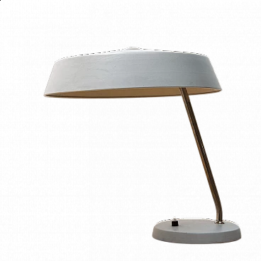 Lampada da tavolo in alluminio e metallo, anni '60