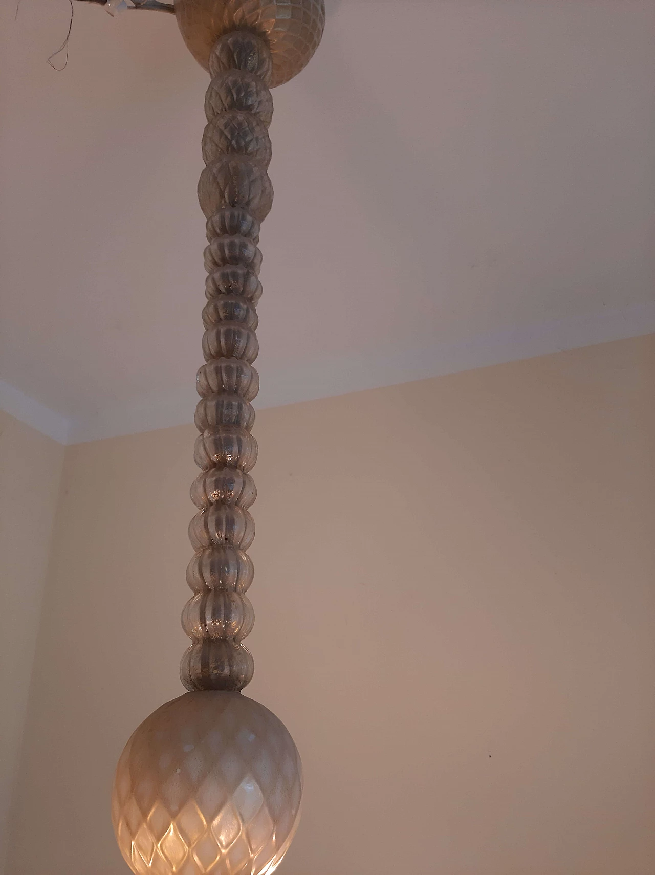 Murano glass chandelier attributed to Carlo Scarpa, 1950s 4