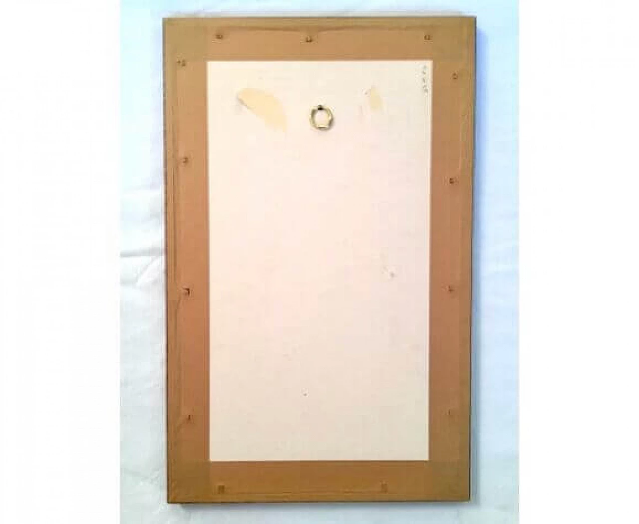 Painting depicting a busy street in a souk in Morocco, oil on panel, 1960s 6