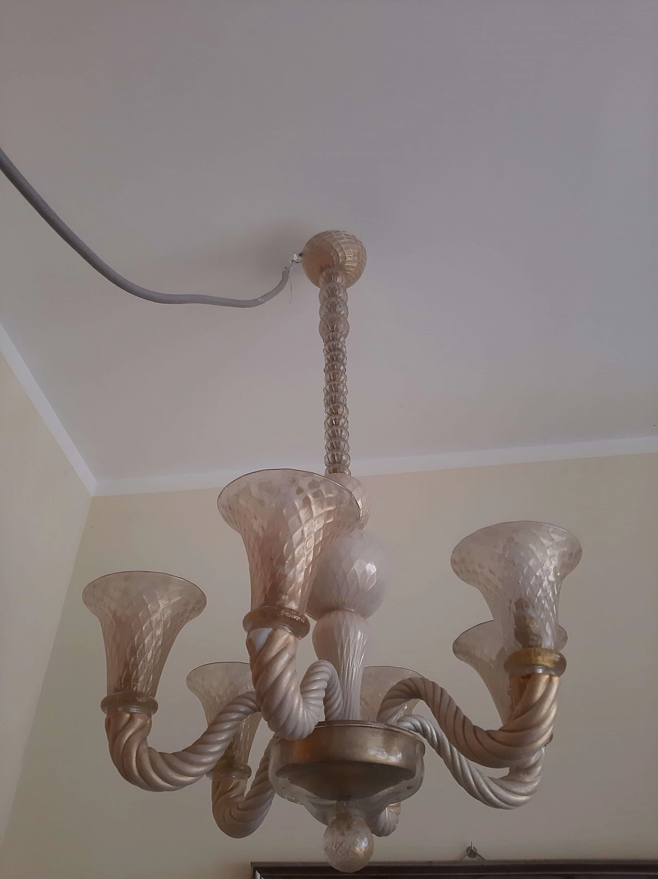 Murano glass chandelier attributed to Carlo Scarpa, 1950s 14