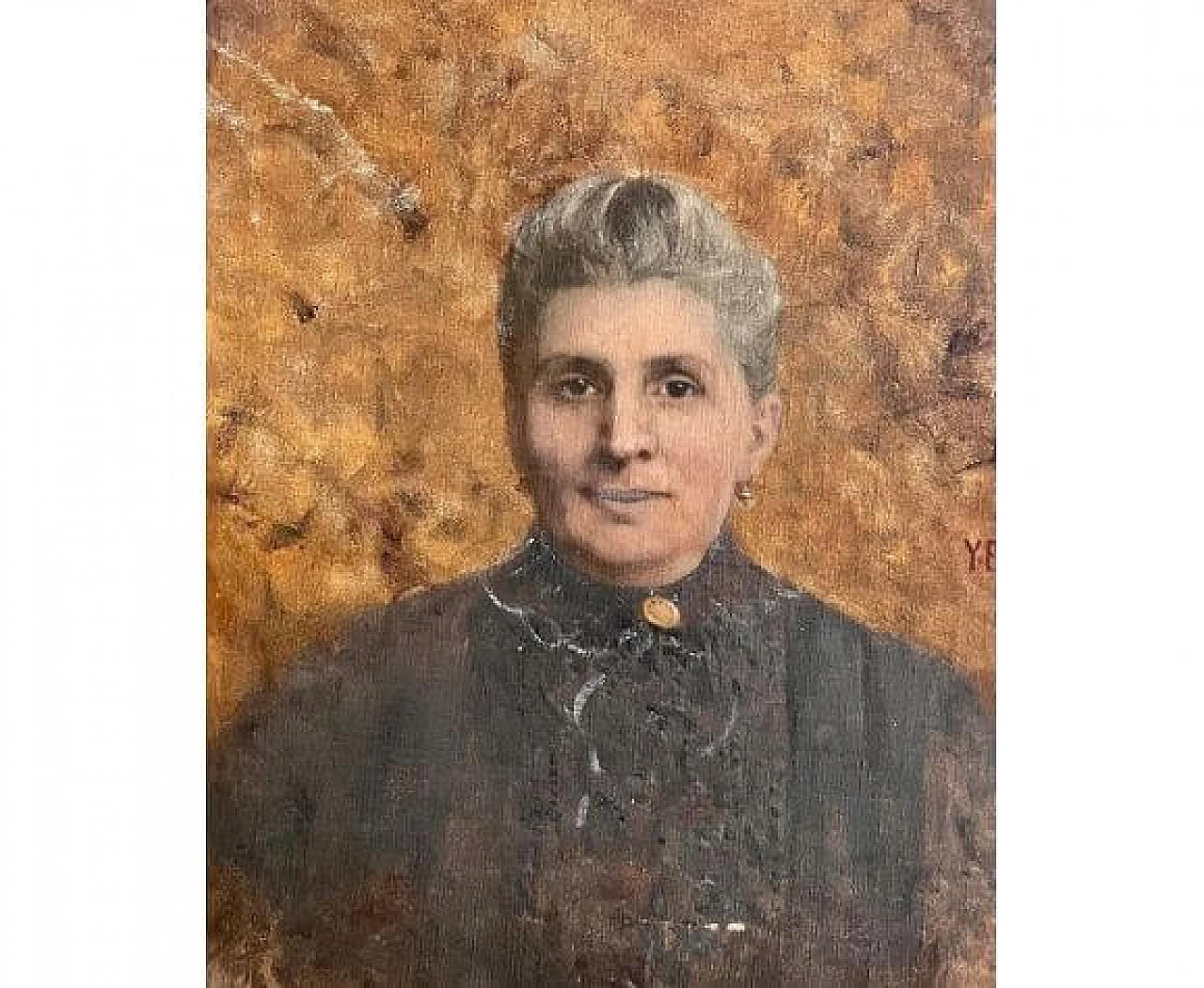 Yves Edgard Muller D'Escars, portrait of a woman, oil on canvas, 1910s 7