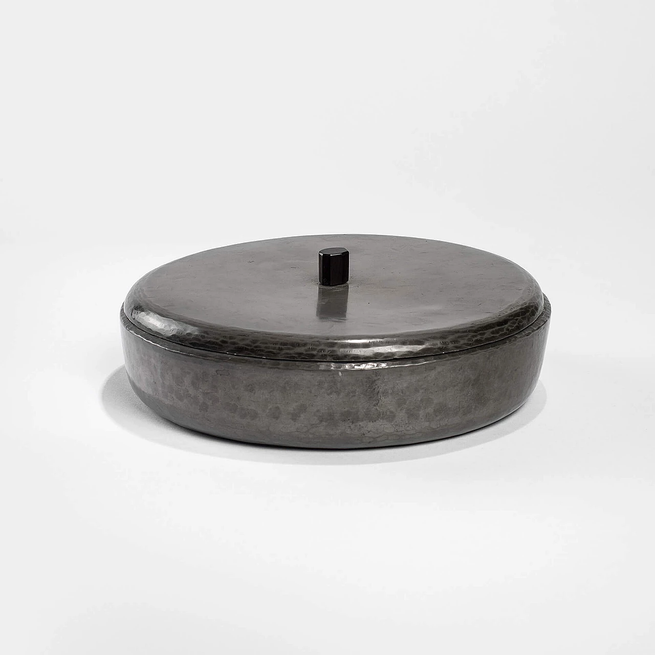 Pewter box with lid by Lorenzo Burchiellaro, 1960s 1