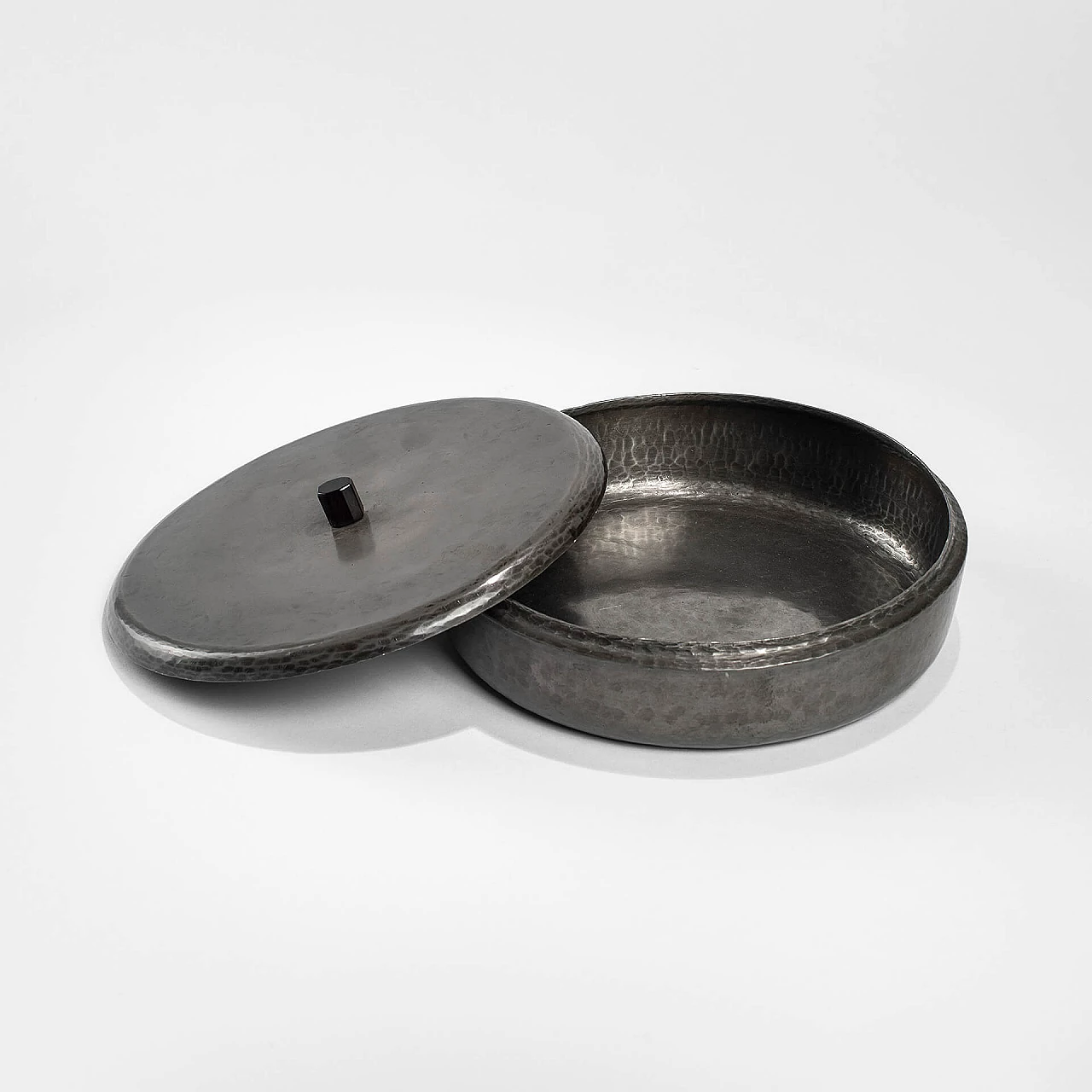 Pewter box with lid by Lorenzo Burchiellaro, 1960s 4