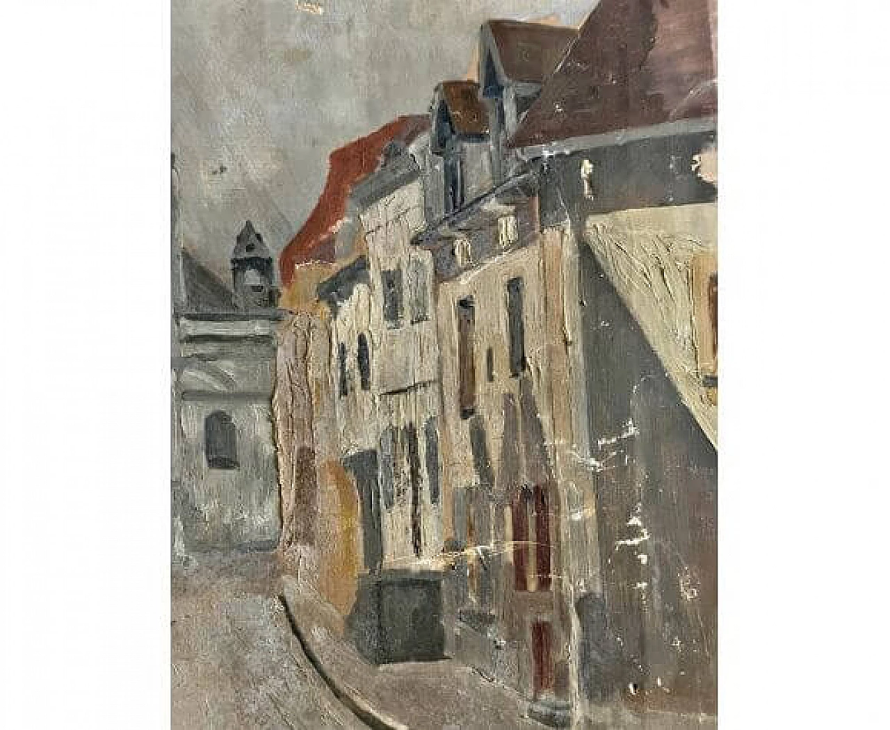 Impressionist painting of a Parisian street view, oil on canvas, late 19th century 2